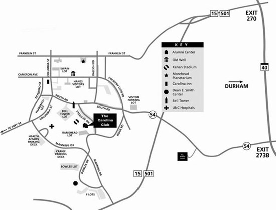 Carolina Club map Carolina Club map